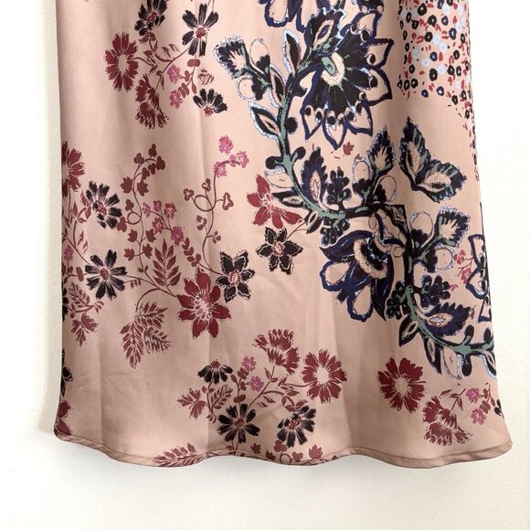 Intimately Free People Your Better Side Midi Slip Dress Pink Floral Size Large - Picture 6 of 10